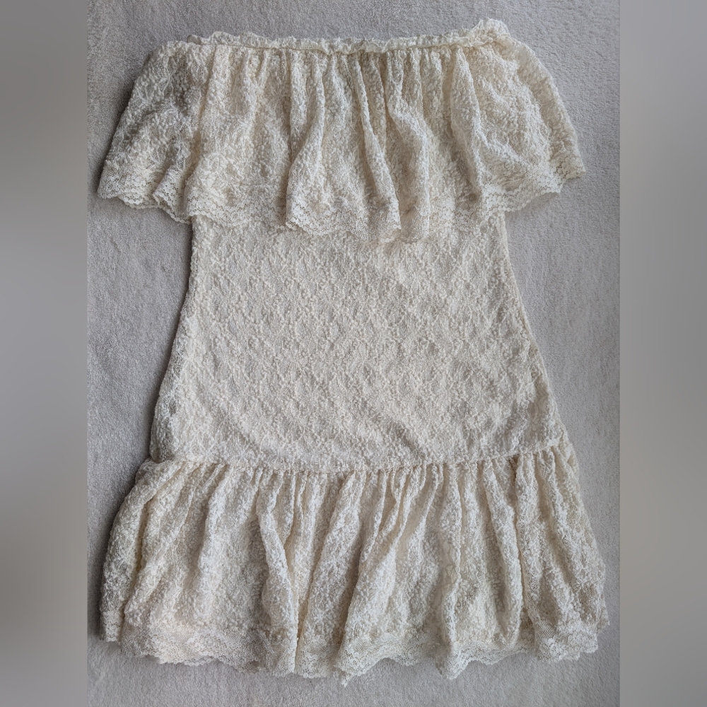 Moda International Cream Lace Dress